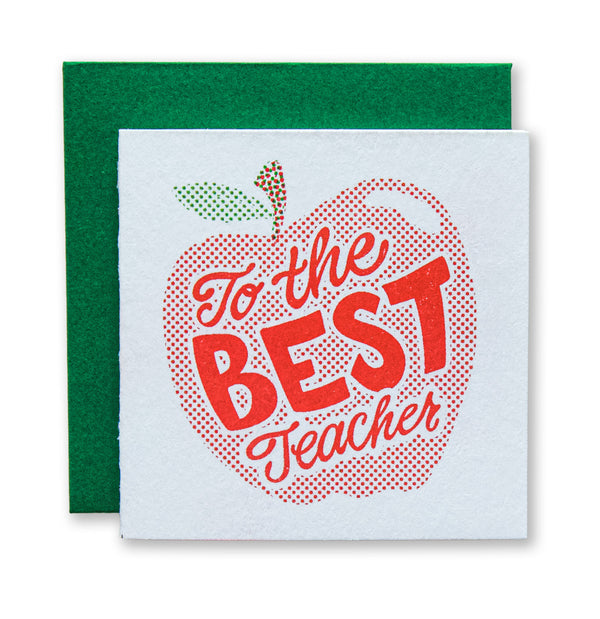 To The Best Teacher Risograph Tiny Card