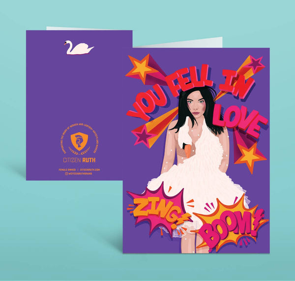 You Fell In Love (Bjork) Card