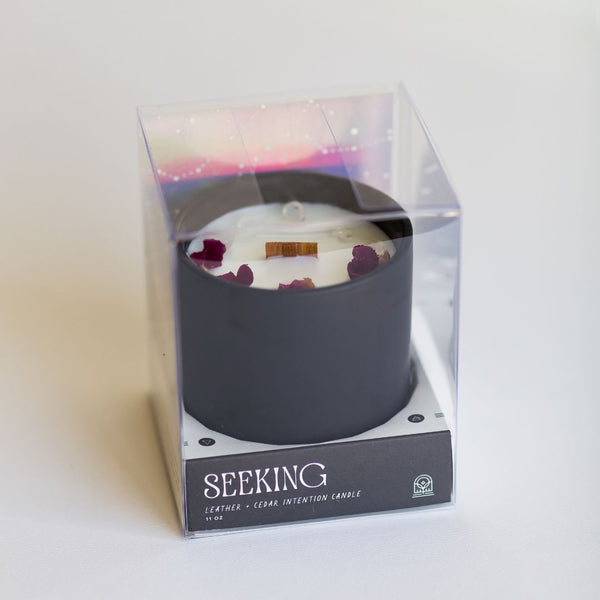 Seeking Candle with Clear Quartz by Cultivating Luminescence (Large)