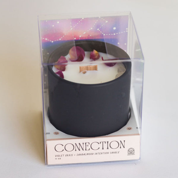 Connection Candle with Clear Quartz by Cultivating Luminescence (Large)