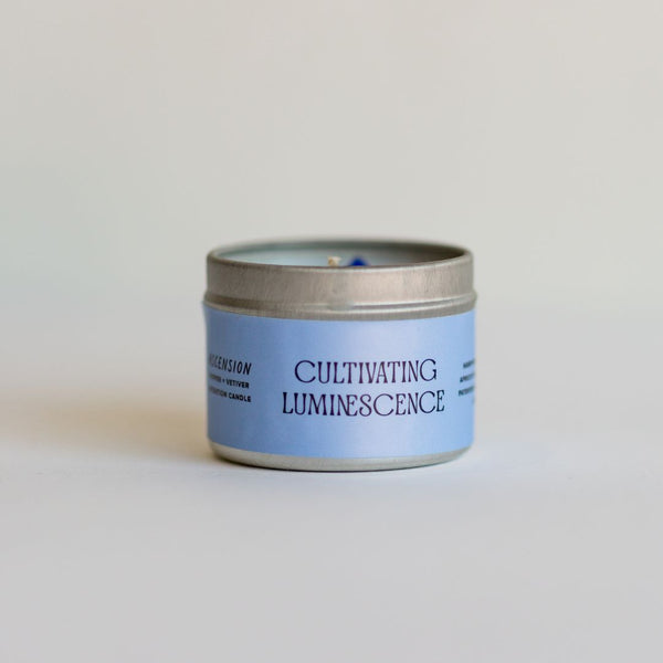 4oz. Ascension Candle with Lapis Lazuli by Cultivating Luminescence