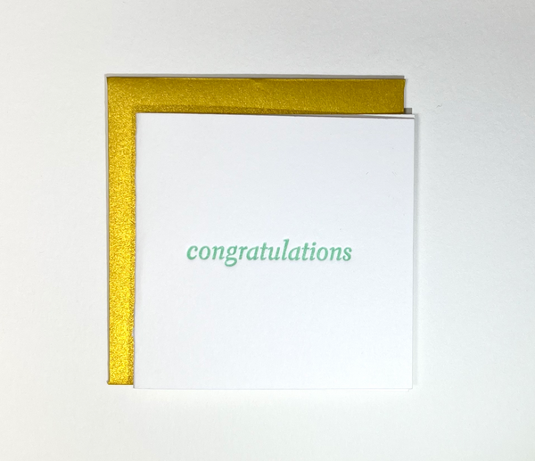 Congratulations Text Tiny Card