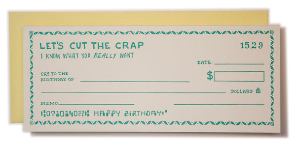 Birthday Check