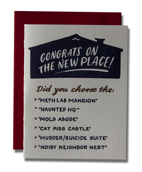 Congrats On The New Place!