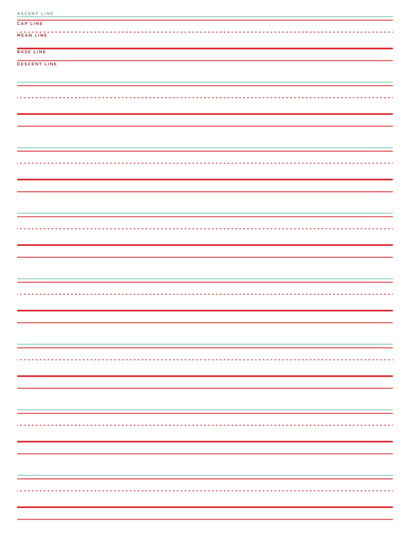 Hand-Lettering Line Guide (Annotated) - Free Download