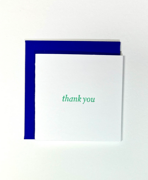 Thank You Text Tiny Card