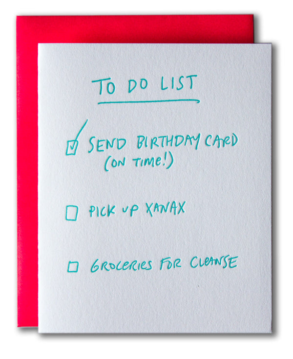 To Do - Birthday