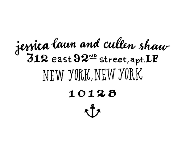 Anchor Return Address Rubber Stamp