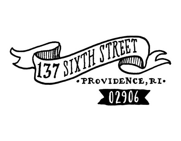 Banner Return Address Rubber Stamp