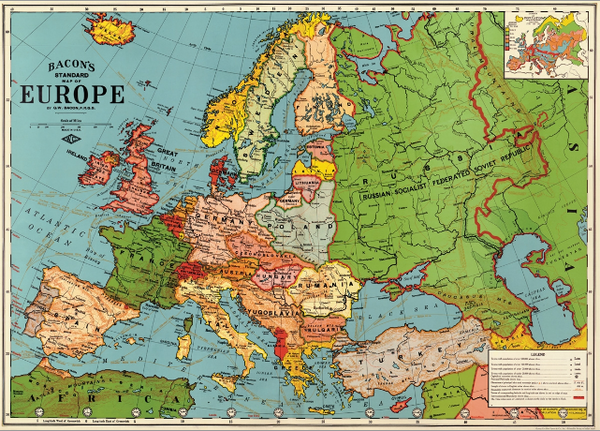 Europe Map Print